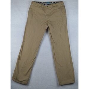 Castaway Nantucket Pants Men 38x34 Beige Harbor Pant Flannel Lined Preppy Casual